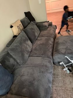 5 piece boneless couch