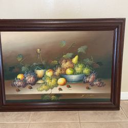 Large Framed Painting 