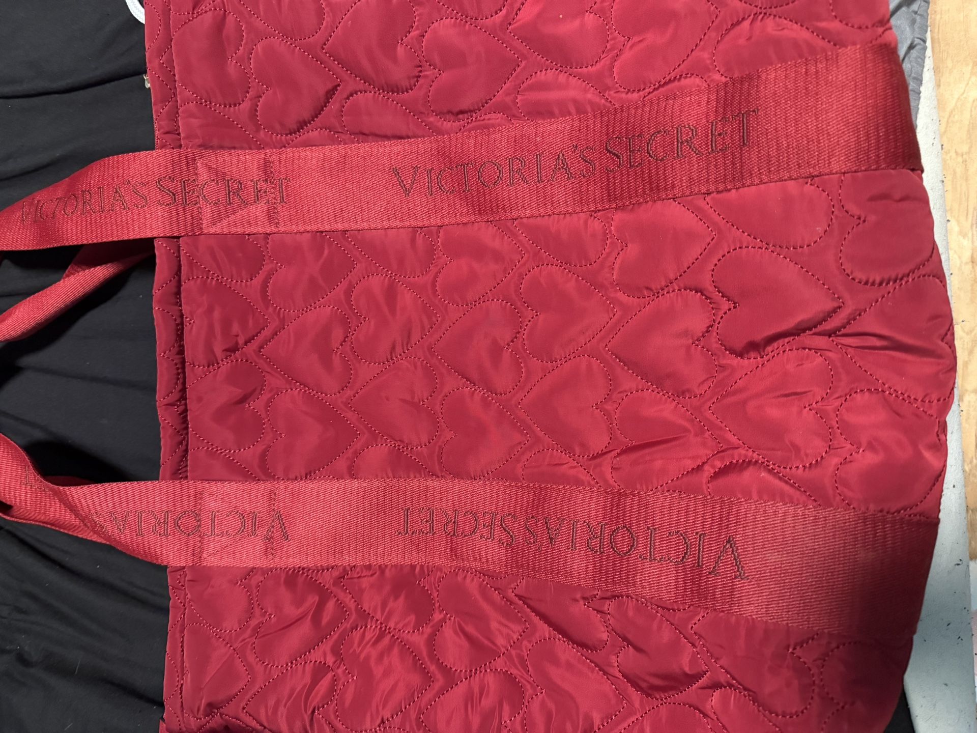 Victoria Secret red tote bag