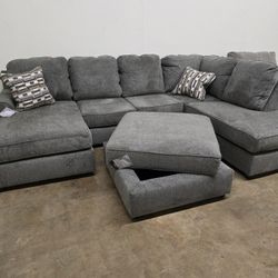 New Ashley Gray Sectional