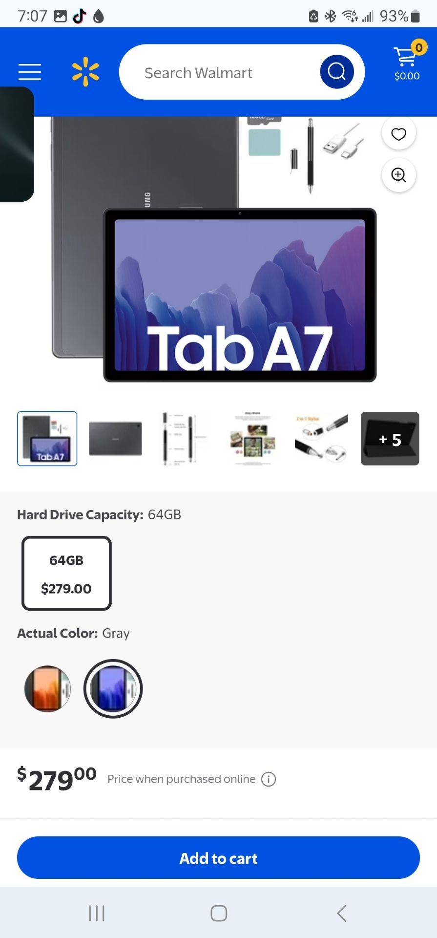 Samsung galaxy tab A7