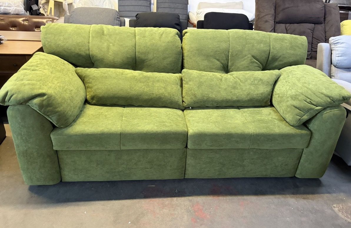 88” Large Pull Out Sofa Bed, Convertible Sleeper Sofa Couch With Pullout Bed, 2 In 1 Sofa Bed Couch ,For Living Room Office,Green