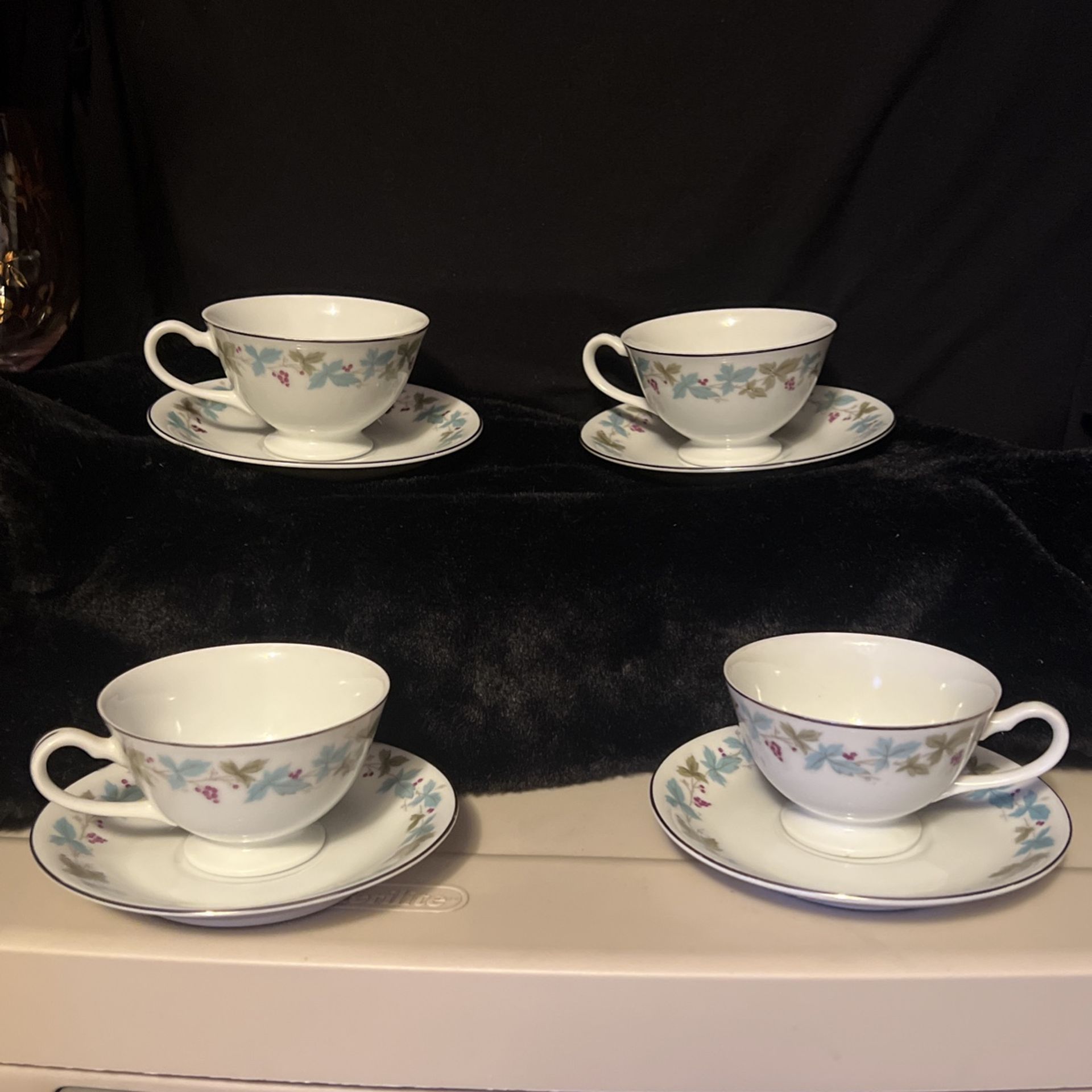 Vintage Fine, China, Teacups And Saucers 