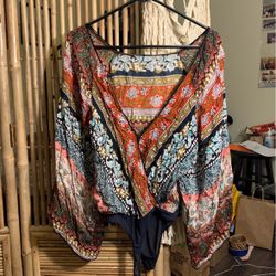 Free People Top/Leotard Adult Size S Fits Sizes 4-8 Great Condition