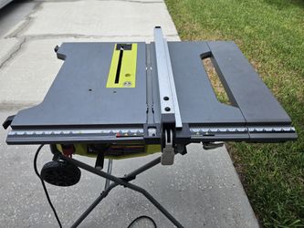 Ryobi 15 Amp 10 in. Expanded Capacity Portable Corded Table Saw With Rolling Stand