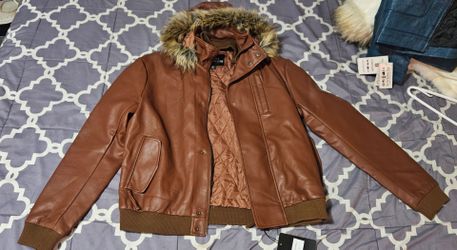Women's Leather Coat XL