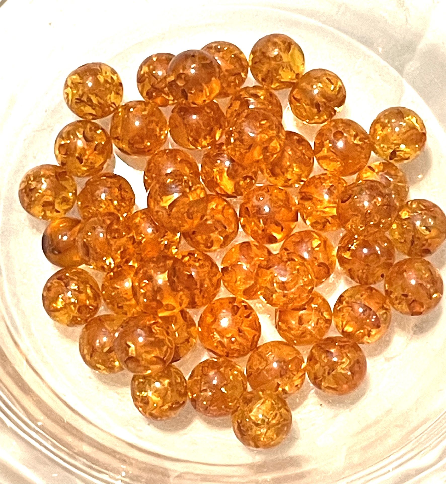 Lot Of Over 45 Reconstituted Amber