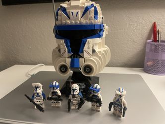 LEGO Captain Rex Helmet + Clone Minifigures