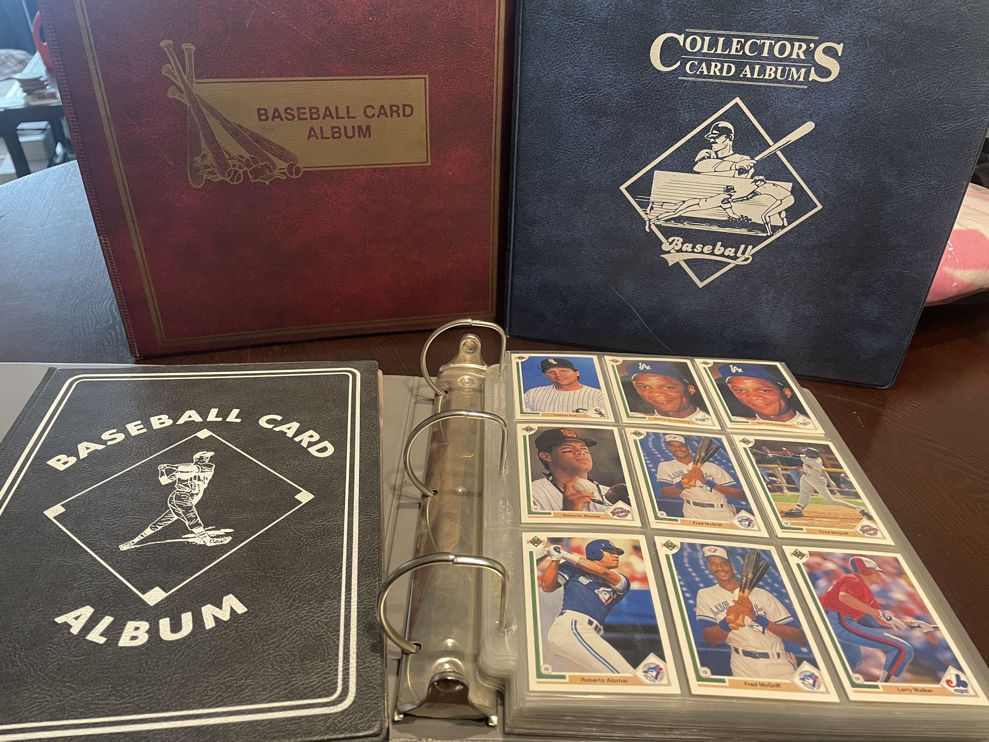 Baseball Card Binders with Bonus Cards