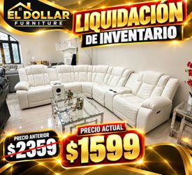 Reclining Sectional Sofa Electrical - New / Settlement