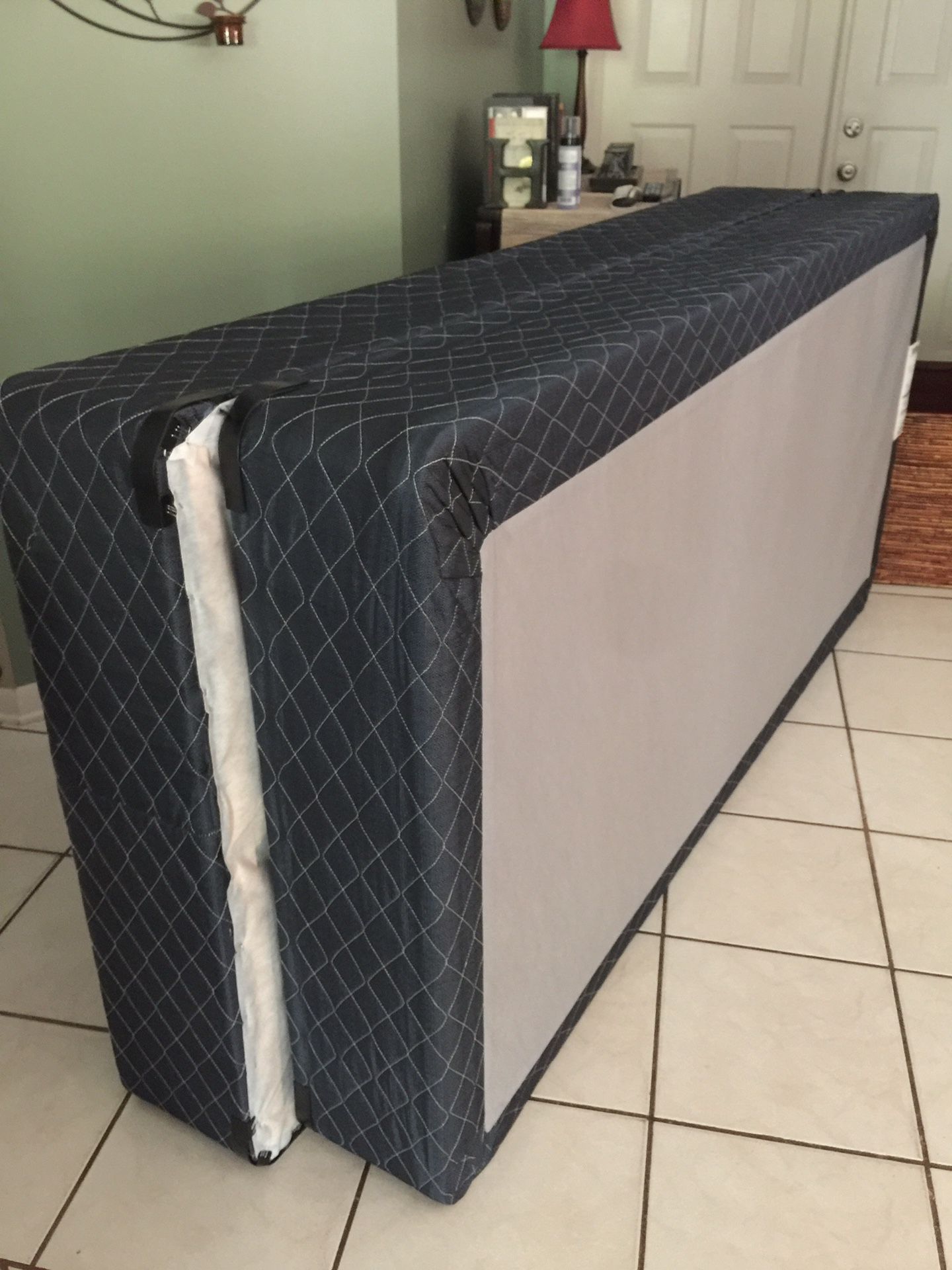 King (two twins) box spring and frame.