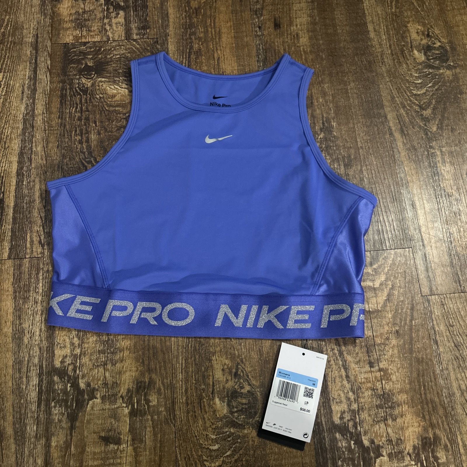Nike Pro Dri-Fit Cropped Tank Top Size Medium