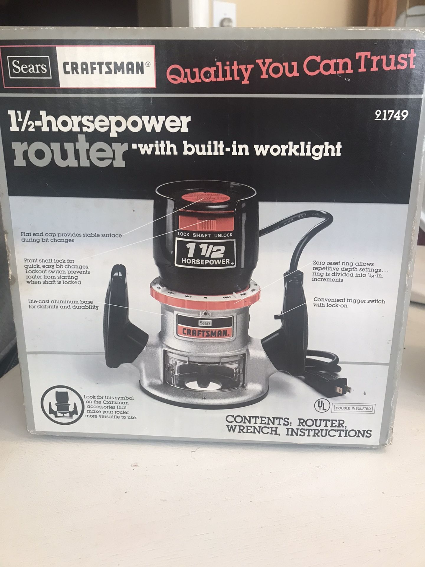 Vintage 1 1/2 Horsepower Router