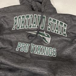 Portland State University Gray Hoodie - Size Large 
