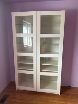 IKEA BILLY Bookcase with Glass Doors