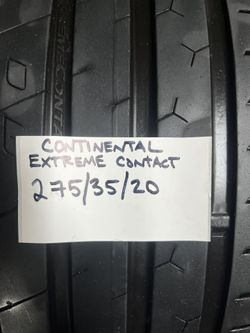 Pair Of CONTINENTAL 275/35/20 Extreme Contact 