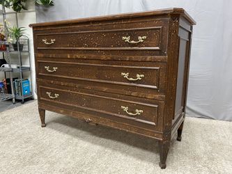 Vintage Solid Wood Oil Drop Lacquer 3-Drawe Dresser