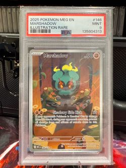 Pokemon PSA 9 Marshadow #146 Illustration Rare MEG English