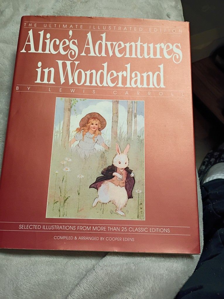 Vintage Alice Adventures In Wonderland Hardcover Book