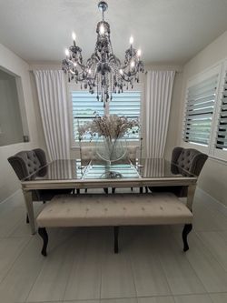 Z Gallerie Dining Table & Chair