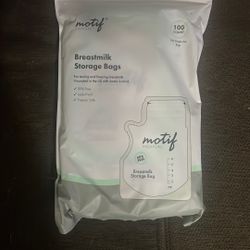 Breast milk storage bags