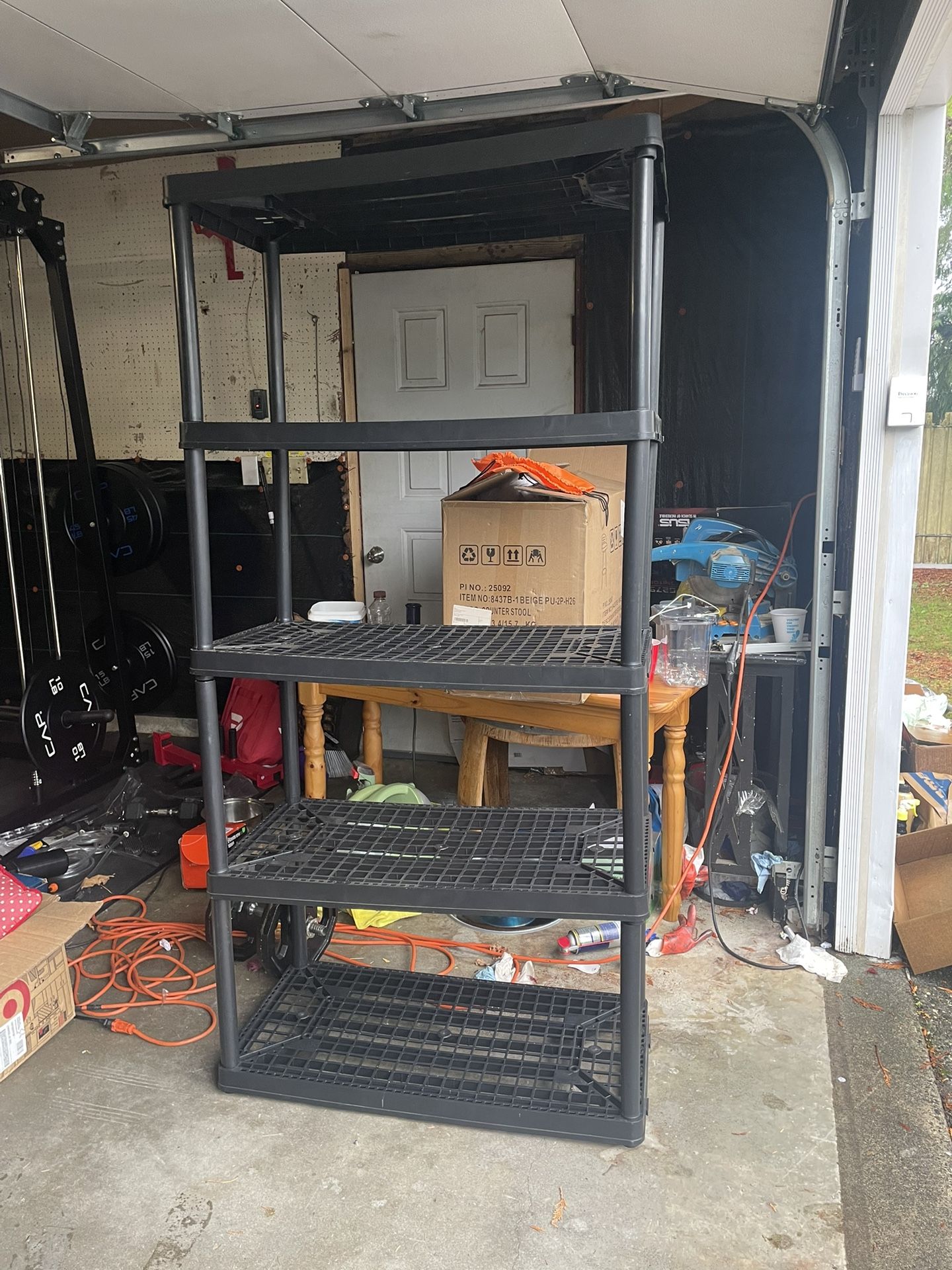 Nice   Black Plastic  5- Tier Shelf 