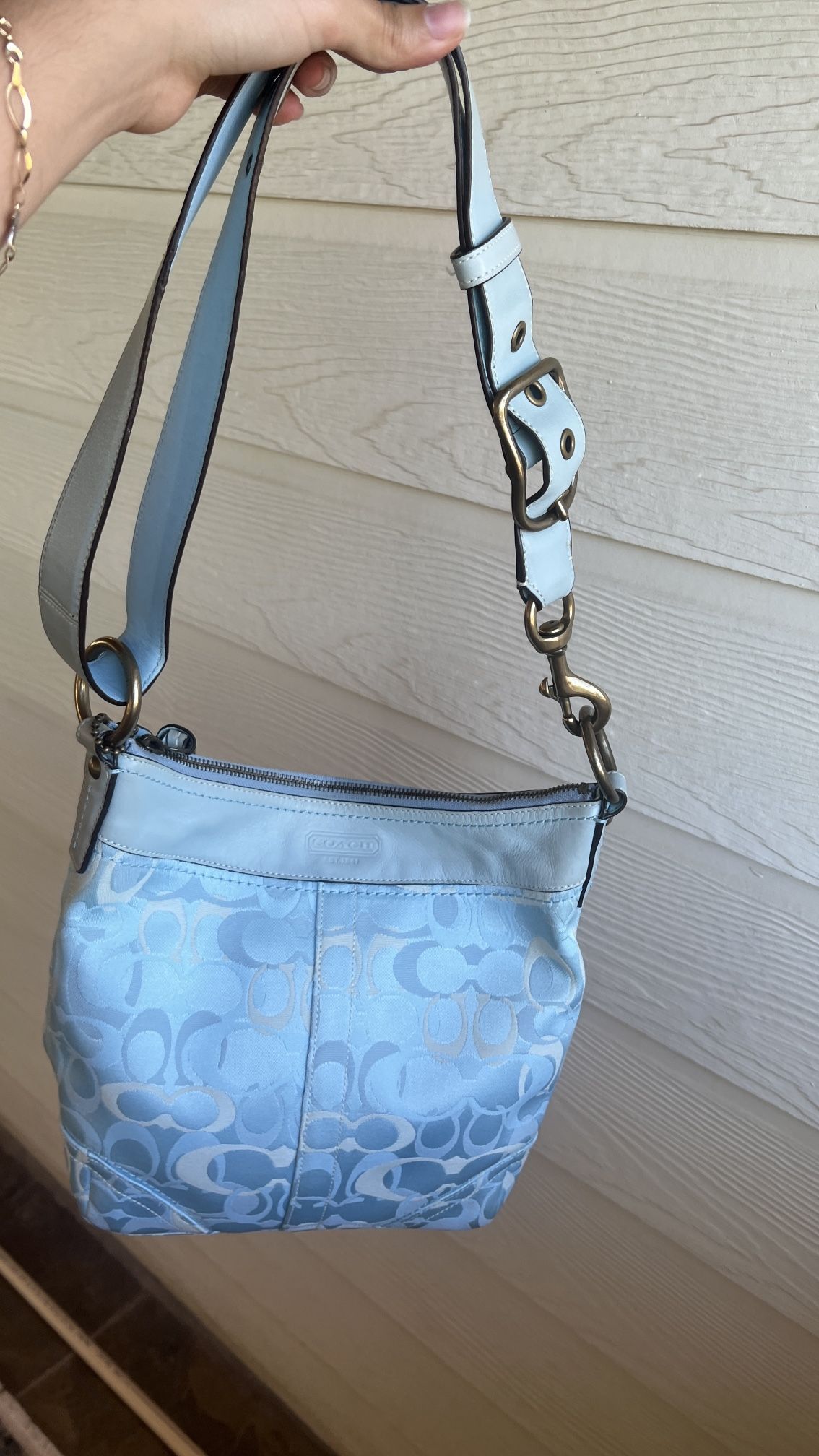 Light Blue Vintage Coach Bag