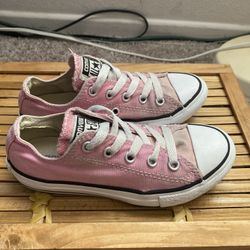 Pink And White Converse All Stars Girls Shoes Size 12