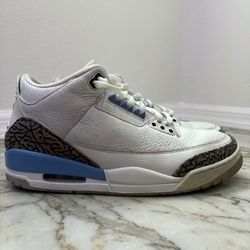 Air Jordan 3 UNC White Blue 12.5