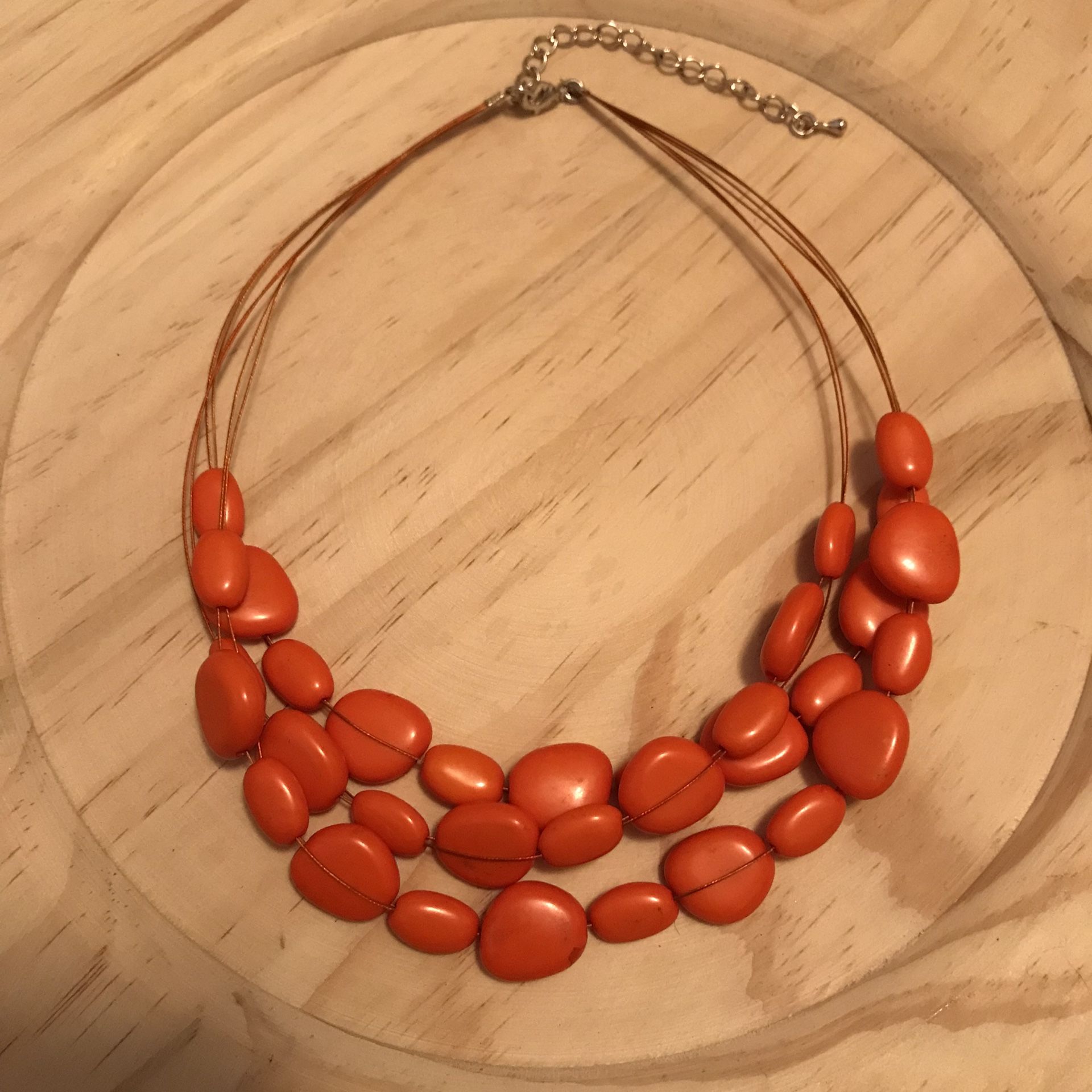 Orange Stone Necklace