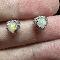 Ethiopian opal earrings 