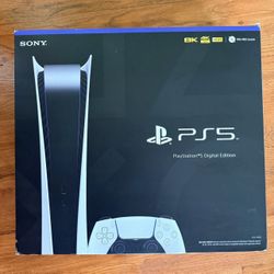 NEW OPEN BOX SONY PLAYSTATION 5 (PS5) CONSOLE  - DIGITAL CFI-1115B  