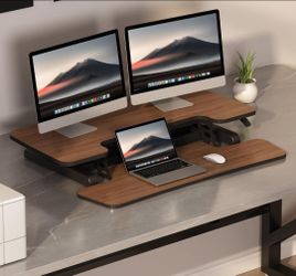New 35" Walnut FLEXISPOT Computer Riser.