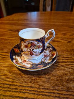 Antique Royal Albert Heirloom China Demitasse Cup & Saucer