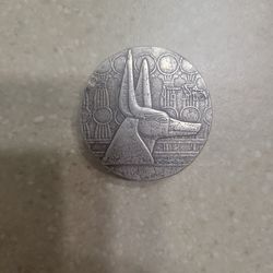 2021 Chad Republic Egyptian Series 5 Oz 999 Antique Finish Silver Coin