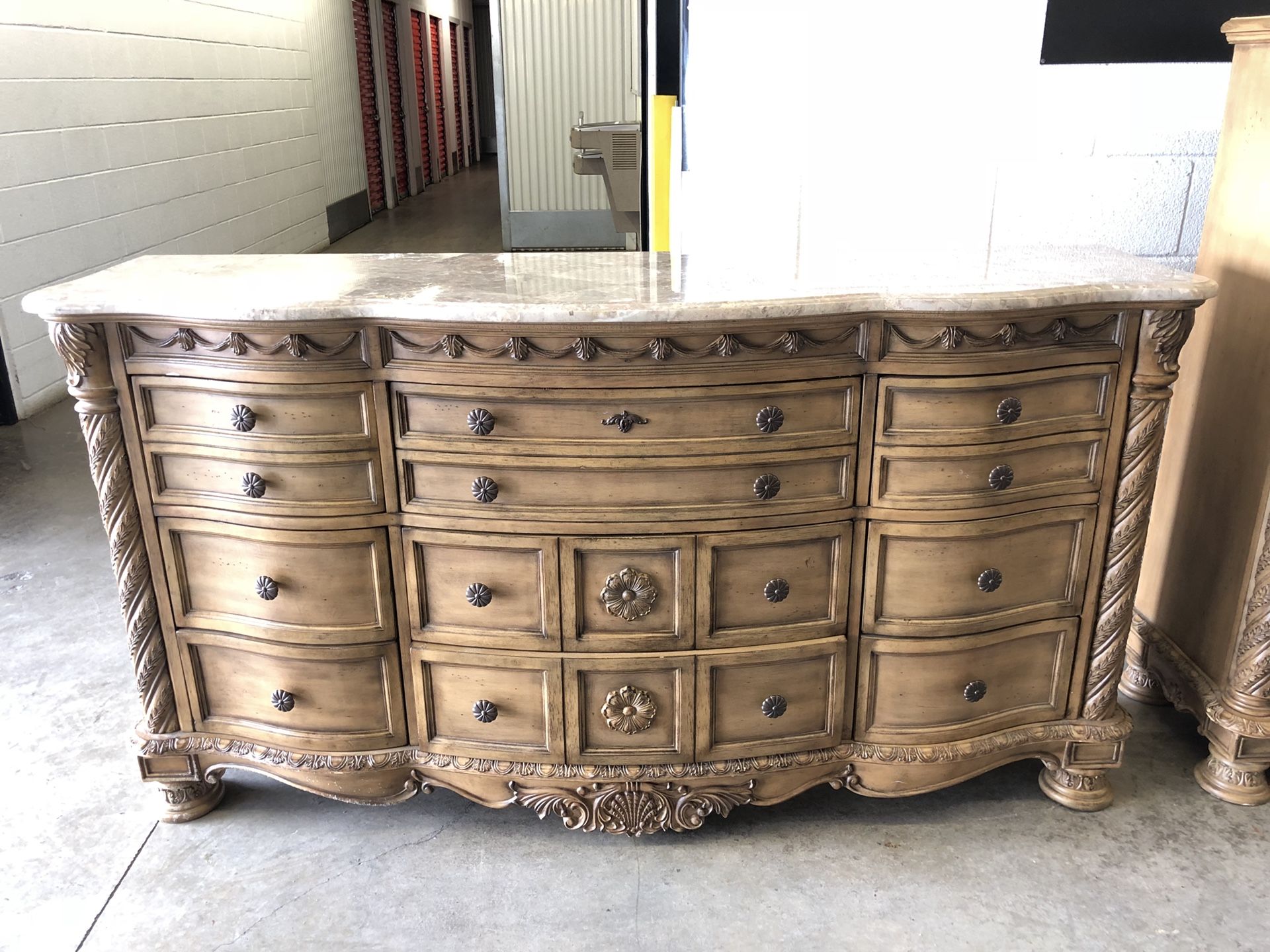 Beautiful marble dresser $625