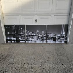 Brooklyn Skyline Screen Print Painting