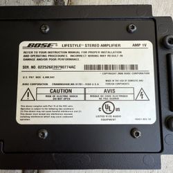 Bose lifestyle stereo amplifier.