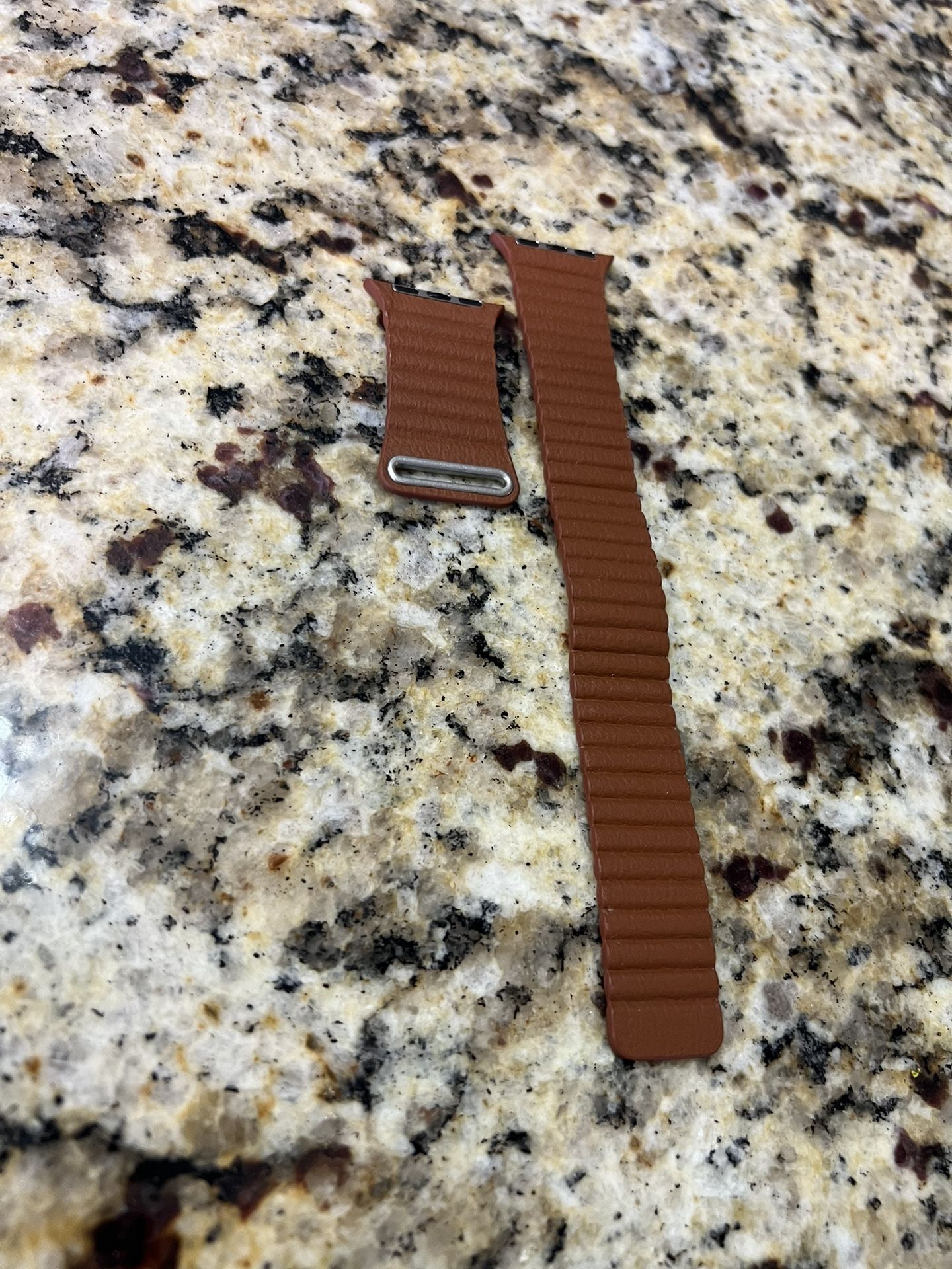 apple watch Brown leather magnet band 41mm and up 