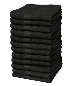 Salon Towels Black, Grey, Brown, Red And White Colors For Beauty Parlors 12 Pack