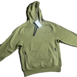 Jordan 23 Engineered Men's Fleece Pullover Hoodie in Olive Green size Small