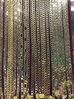 Gold Plated Chains 24” Figaro, Cuban, Gucci Link