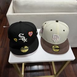 Brand New Sox And SD Fitted Baseball Hats 
