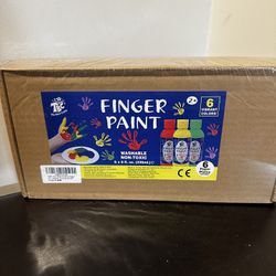Finger paint Box Of 6 Colors 8 Ounces Each 