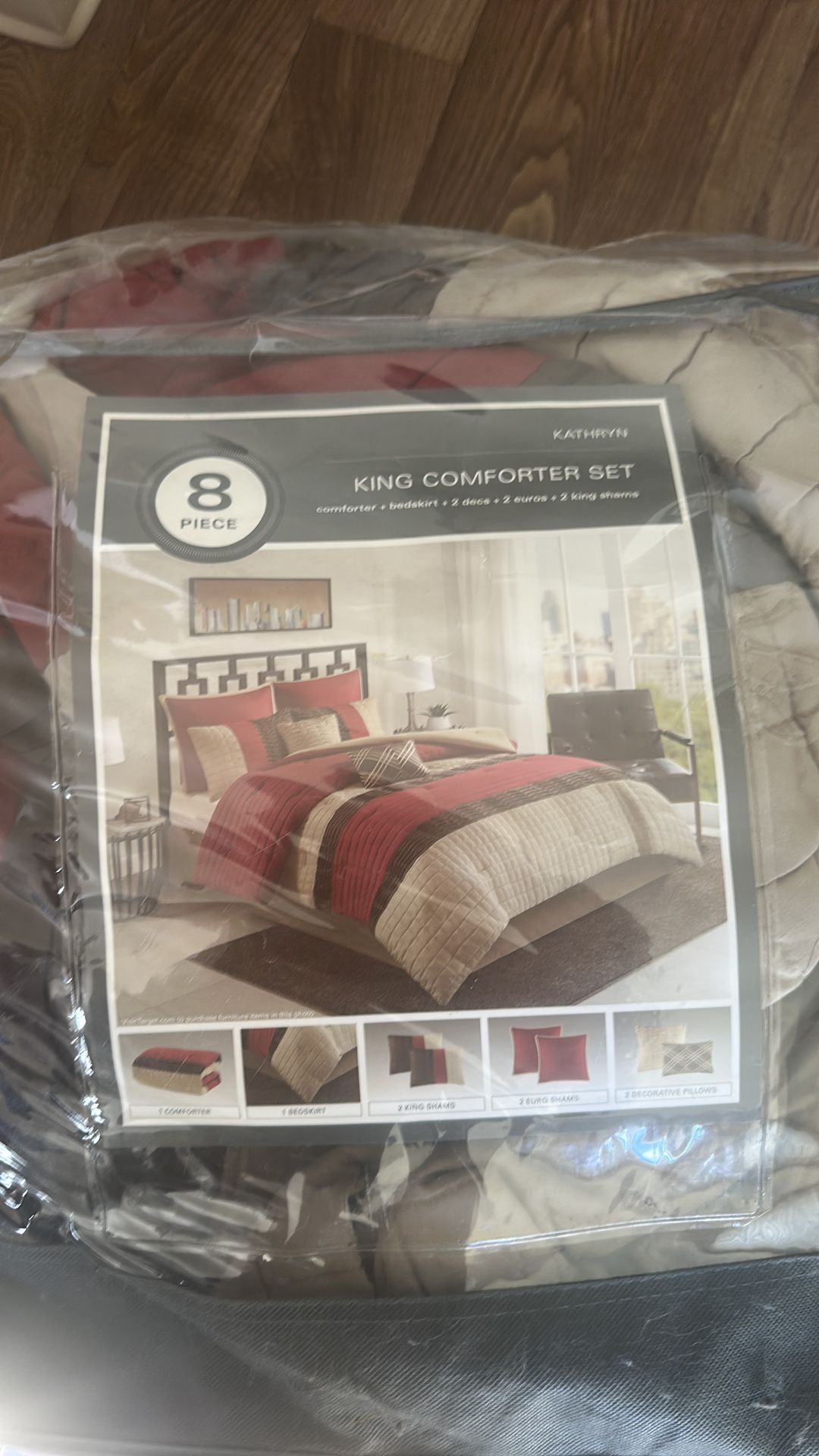 8 piece king comforter set Kathryn brand