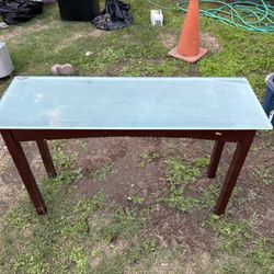 Wooden Glass Table