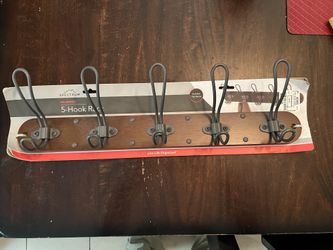 5 hook coat rack