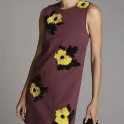 Anthropologie Dhruv Kapoor Sequined Shift Mini Dress size M NWT

