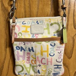 Coach Pastel Scribble Handbag