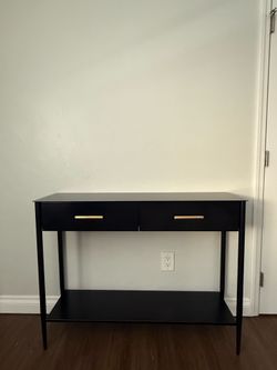 West Elm Black Entry Table